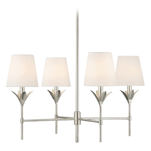 Crystorama Lighting Broche Antique Silver Chandelier