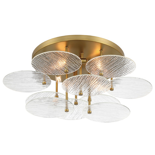 Minka Lavery Minka Lavery Artze Soft Brass Flushmount Light 1124-695
