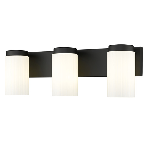 Z-Lite Burk Matte Black Bathroom Light