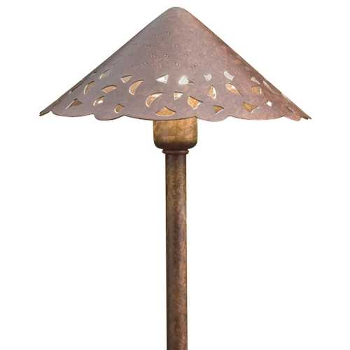 Hammered Roof 22-Inch 12V Path Light in Textured Tannery Bronze by Kichler Lighting
