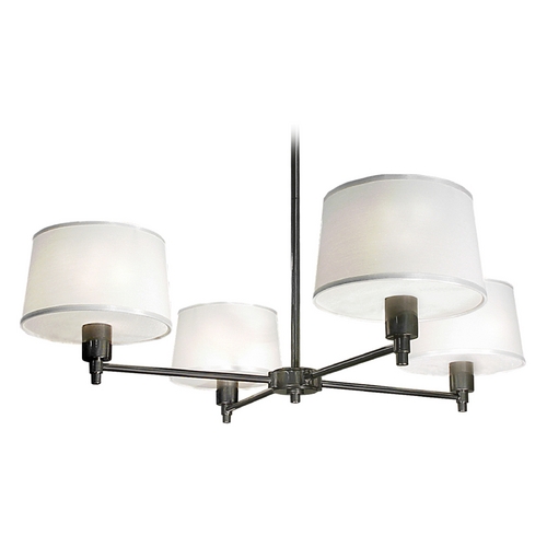 Robert Abbey Lighting Real Simple 4-Light Chandelier in Gunmetal Powder by Robert Abbey 1827