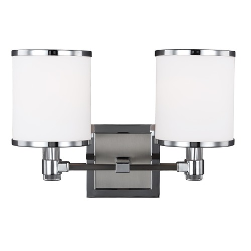 Generation Lighting Prospect Park 14-Inch Bath Light in Satin Nickel  &  Chrome by Generation Lighting VS23302SN/CH