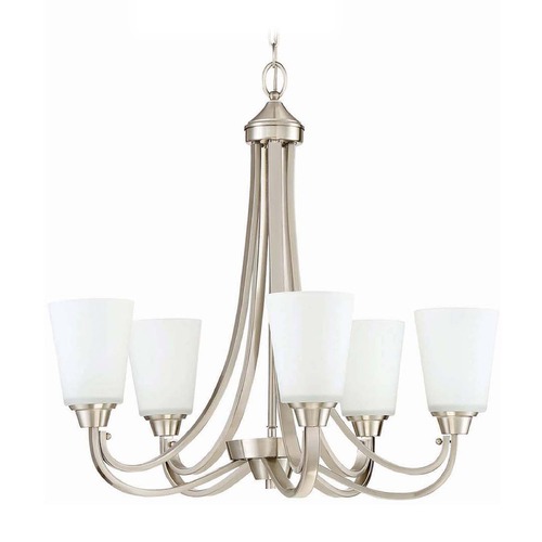 Grace 26-Inch Brushed Polished Nickel Chandelier by Craftmade Lighting