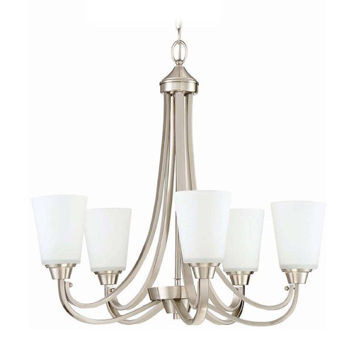 Craftmade Lighting Grace 26-Inch Brushed Polished Nickel Chandelier by Craftmade Lighting 41925-BNK