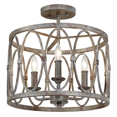 Visual Comfort Studio Collection Patrice Semi-Flush Mount in Deep Abyss by Visual Comfort Studio SF346DA