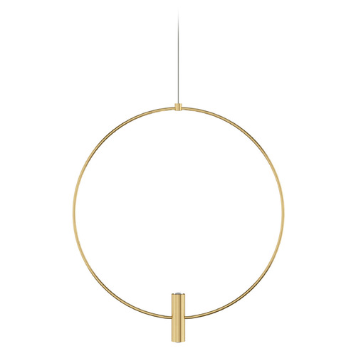 Visual Comfort Modern Collection Visual Comfort Modern Collection Layla Natural Brass LED Pendant Light 700FJLAY18NB-LED930