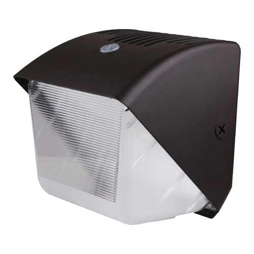 29W LED Bronze CCT Selectable Wall Pack w/Photocell 120-277V by Satco Lighting