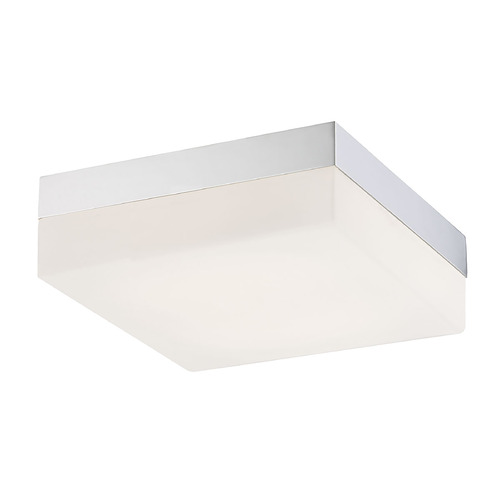 Dixon 9-Inch Square LED Flush Mount in Chrome by Eurofase Lighting
