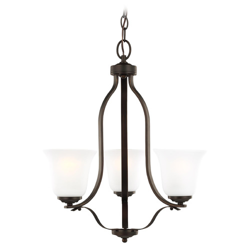 Generation Lighting Emmons 19.50-Inch Bronze Chandelier by Generation Lighting 3139003-710