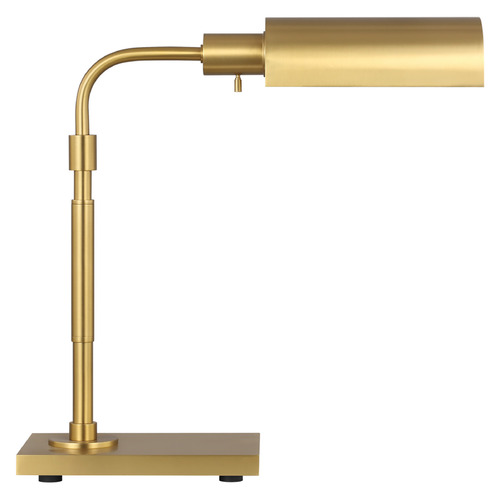 Visual Comfort Studio Collection Chapman & Myers Kenyon Burnished Brass LED Task / Reading Lamp