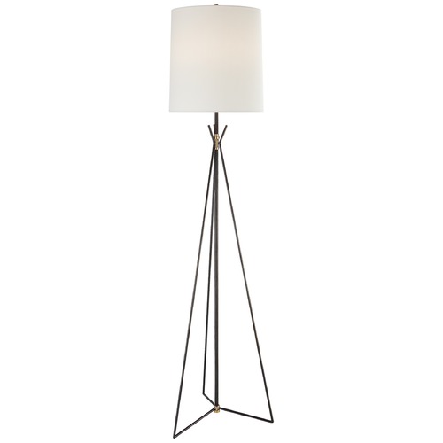 Visual Comfort Signature Collection Thomas OBrien Tavares Floor Lamp in Aged Iron by Visual Comfort Signature TOB1390AIHABL