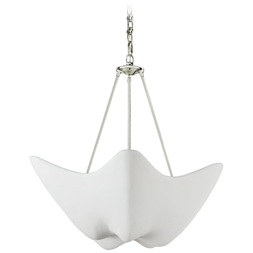 Aerin Cosima Medium Chandelier in Polished Nickel by Visual Comfort Signature