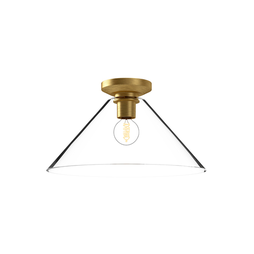 Alora Lighting Alora Lighting Salem Brushed Gold Flushmount Light FM570314BGCL