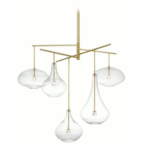 Visual Comfort Signature Collection Champalimaud Lomme Chandelier in Brass by Visual Comfort Signature CD5025SB-CG