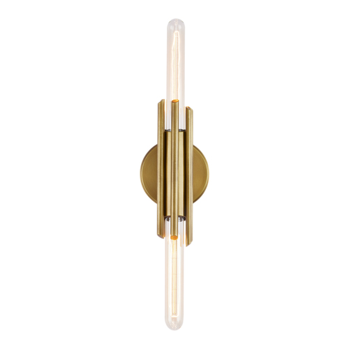 Alora Lighting Alora Lighting Elisa Carlucci Torres Vintage Brass Vertical Bathroom Light WV335811VB