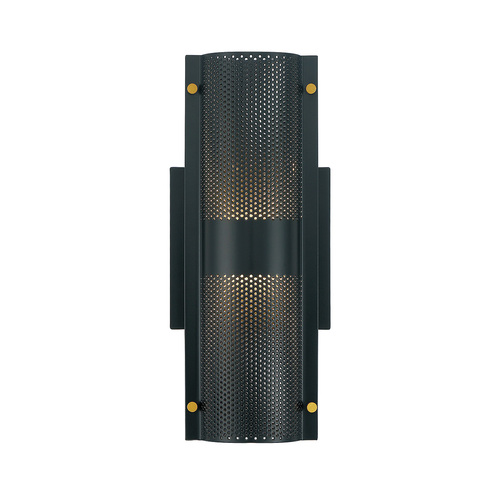 Westcliffe 12-Inch LED Outdoor Wall Light in Black by Eurofase