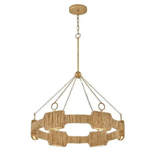 Raffi 30-Inch LED Chandelier in Burnished Gold by Hinkley Lighting