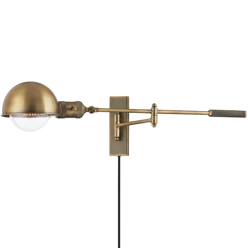 Troy Lighting Cannon Patina Brass Swing Arm Lamp
