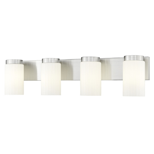 Z-Lite Burk Brushed Nickel Bathroom Light