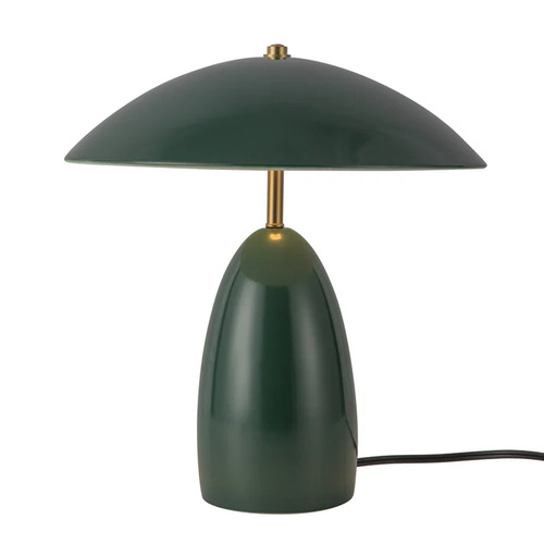 Alora Lighting Poppy Pine Green LED Table Lamp with Bowl / Dome Shade
