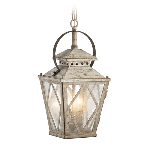 Hayman Bay 8.50-Inch Pendant in Distressed Antique White by Kichler Lighting
