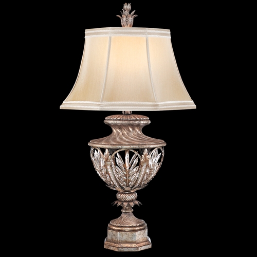 Fine Art Lamps Winter Palace Antiqued Silver Table Lamp with Bell Shade