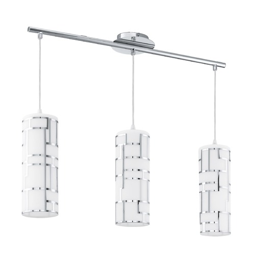 Eglo Lighting Bayman Chrome Multi-Light Pendant by Eglo Lighting 92563A
