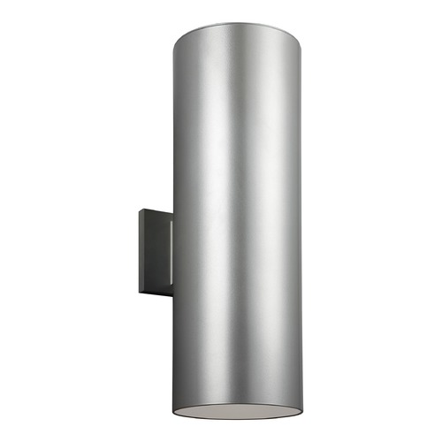 Generation Lighting Outdoor Cylinders Painted Brushed Nickel LED Outdoor Wall Light 8413997S-753