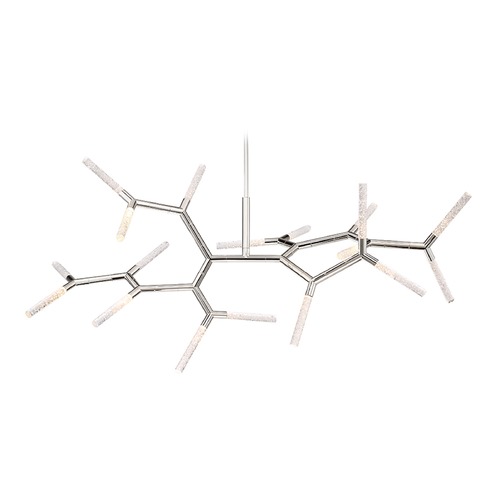 Kryptonite 55-Inch LED Chandelier in Polished Nickel by Modern Forms