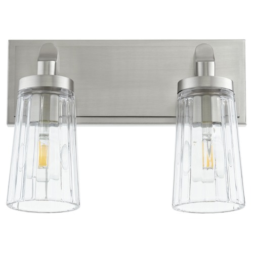 Quorum Lighting Satin Nickel Bathroom Light by Quorum Lighting 5201-2-65