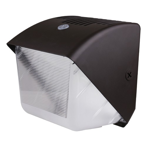 40W LED Bronze CCT Selectable Wall Pack w/Photocell 120-277V by Satco Lighting