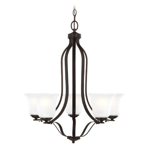 Generation Lighting Emmons 24-Inch Wide Bronze Chandelier by Generation Lighting 3139005-710