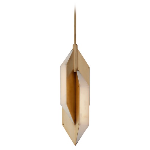 Visual Comfort Signature Collection Kelly Wearstler Ophelion Small Pendant in Brass by Visual Comfort Signature KW5721ABALB
