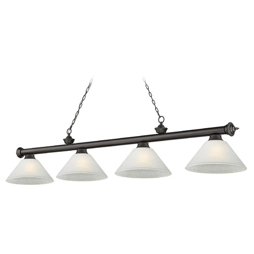 Cordon Bronze Billiard Light by Z-Lite