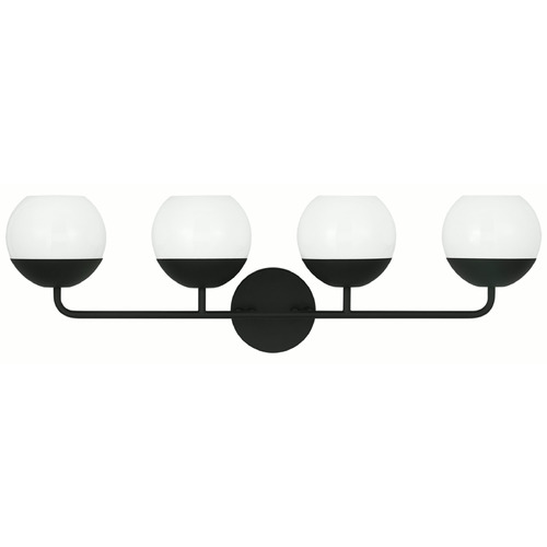 Visual Comfort Studio Collection Alvin Midnight Black Bathroom Light