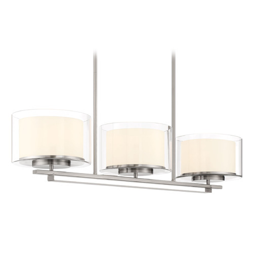 Minka Lavery Parsons Studio Brushed Nickel Linear Chandelier by Minka Lavery 4108-84