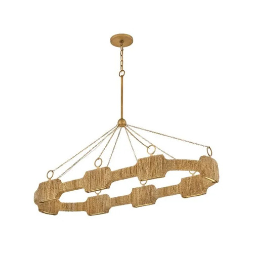 Raffi LED Linear Chandelier in Burnished Gold by Hinkley Lighting