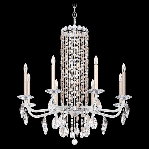 Schonbek Worldwide Lighting Siena Antique Silver Crystal Chandelier