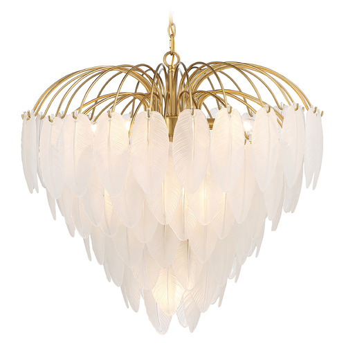 Savoy House Lighting Breegan Jane Boa Warm Brass Chandelier