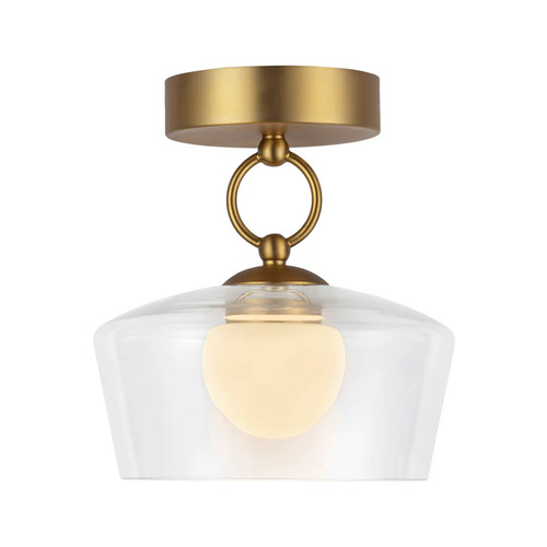 Alora Lighting Leota Brushed Gold LED Semi-Flushmount Light