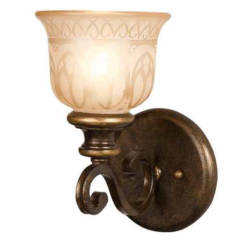 Crystorama Lighting Norwalk Bronze Umber Sconce