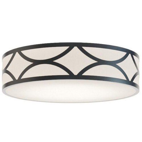 AFX Lighting Afx Lighting Lake Black LED Flushmount Light LAKF16LAJUDBK