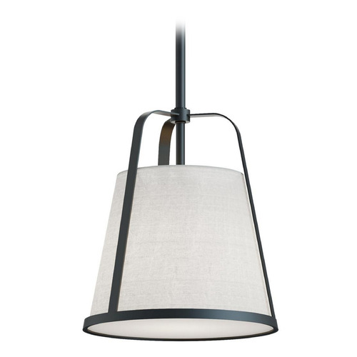 Afx Lighting Lizzette Black Mini-Pendant Light with Empire Shade