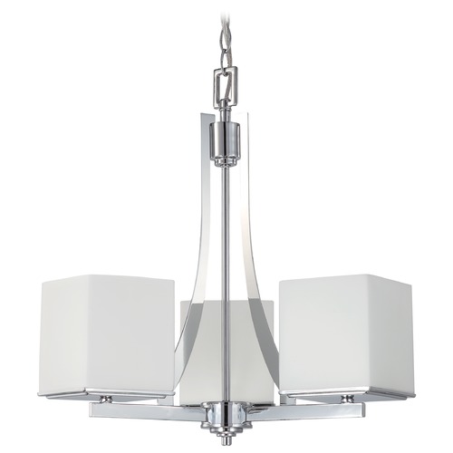 Modern Chandelier in Polished Chrome by Nuvo Lighting