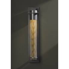 Hubbardton Forge Lighting Outdoor Wall Light with Clear Glass in Burnished Steel Finish 30792018ZK219