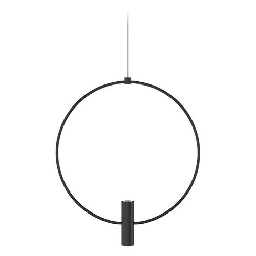 Mini Layla 13-Inch LED Pendant in Black by Visual Comfort Modern