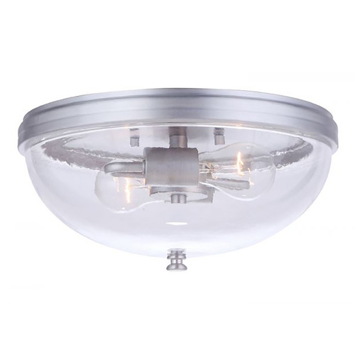 Craftmade Lighting Sivo Satin Aluminum Close-to-Ceiling Light by Craftmade Lighting ZA3537-SA