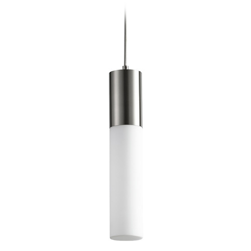 Oxygen Magnum Glass LED Pendant in Satin Nickel by Oxygen Lighting 3-653-124
