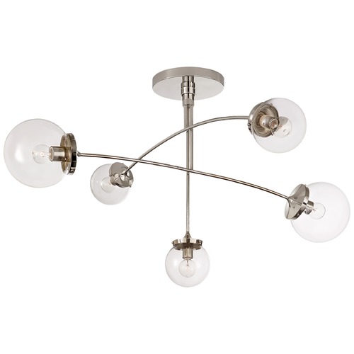Kate Spade New York Prescott Ceiling Mount in Nickel by Visual Comfort Signature