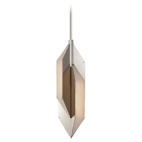Visual Comfort Signature Collection Kelly Wearstler Ophelion Small Pendant in Nickel by Visual Comfort Signature KW5721PNALB